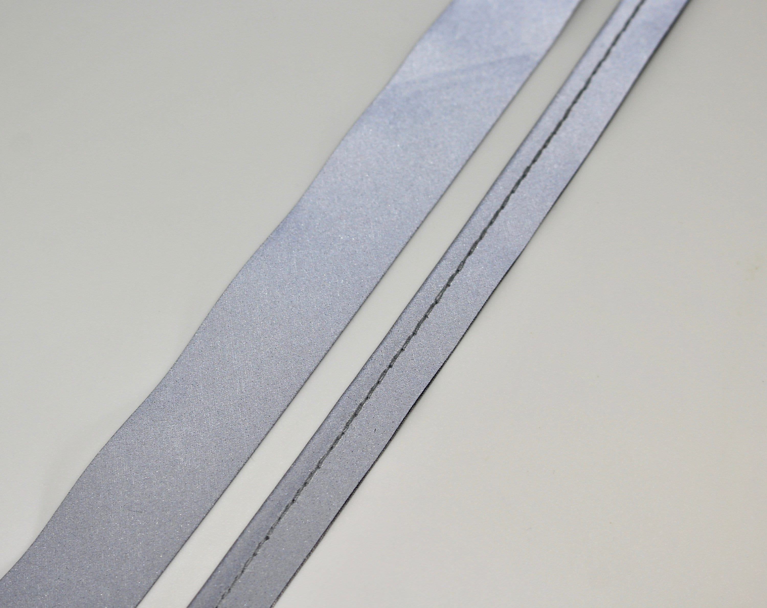 Reflective Bias Binding Tape and Reflective Piping 20mm Grey