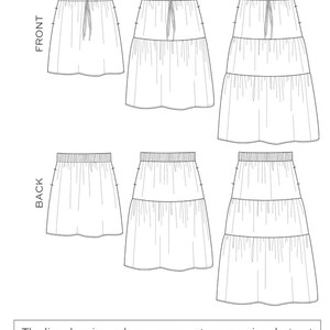 Mave Skirt - True Bias - Paper Pattern - Sizes 14-30 - Etsy UK