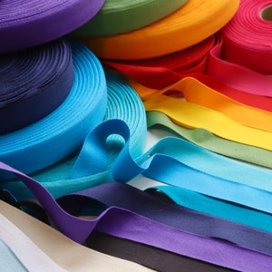 100% Cotton Herringbone Tape - Perfect for Apron Straps - Lots of Colours! - 2.5cm Wide