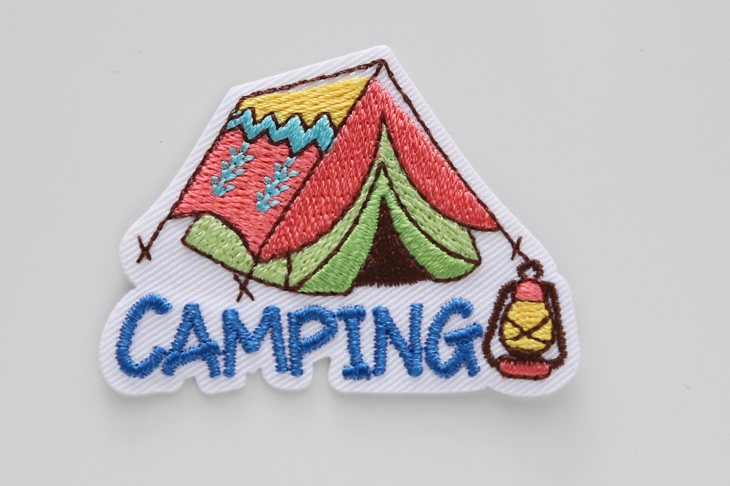  15 Pieces Camping Theme Iron On Patches, Iron On