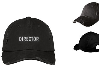 Look Like a Pro with Our DIRECTOR Embroidered Vintage Style Dad's Cap - Baseball Cap