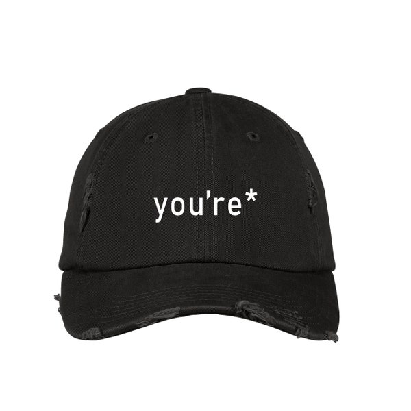 You're a grammar police - Embroidered  Adjustable Vintage Style Dad's Cap - Baseball Cap