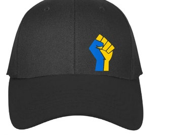 I Stand With Ukraine: Patriotic Ukrainians Unite! Flexfit Embroidered Baseball Cap