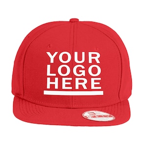Make Your Mark with Custom Embroidered Logo Flat Bill Snapback Cap: Unisex Personalized Hat