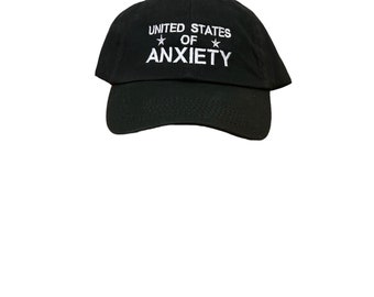 Conversations in Stitches: United States of Anxiety Embroidered Dad's Cap
