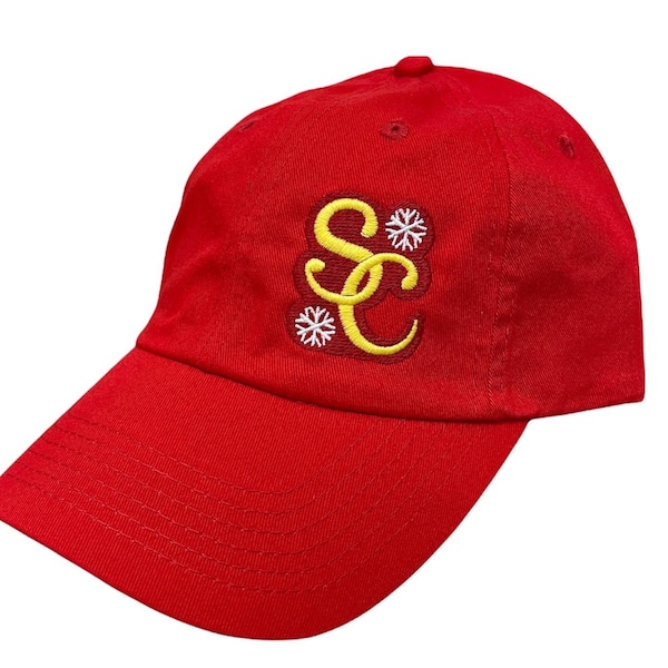 Jingle Balls! Santa Embroidered Dad's Cap style Adjustable Baseball Cap