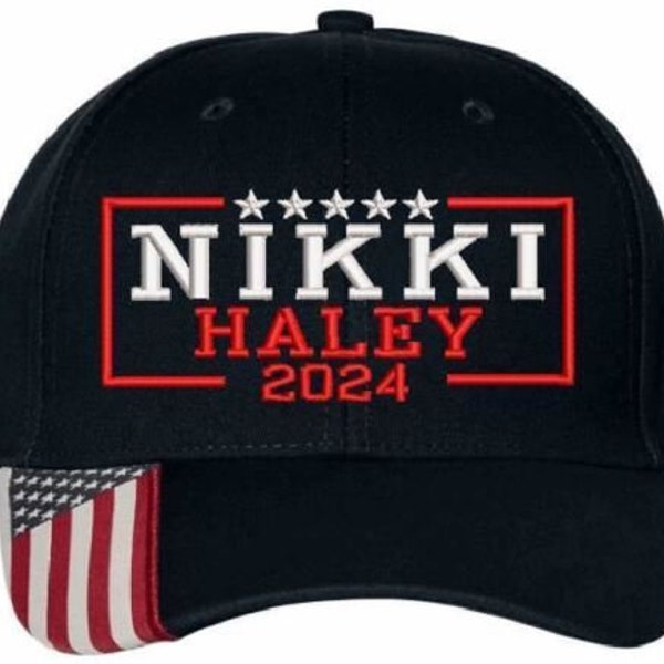 Nikki Haley 2024: Zeige deine Unterstützung mit unserer bestickten verstellbaren Mütze!