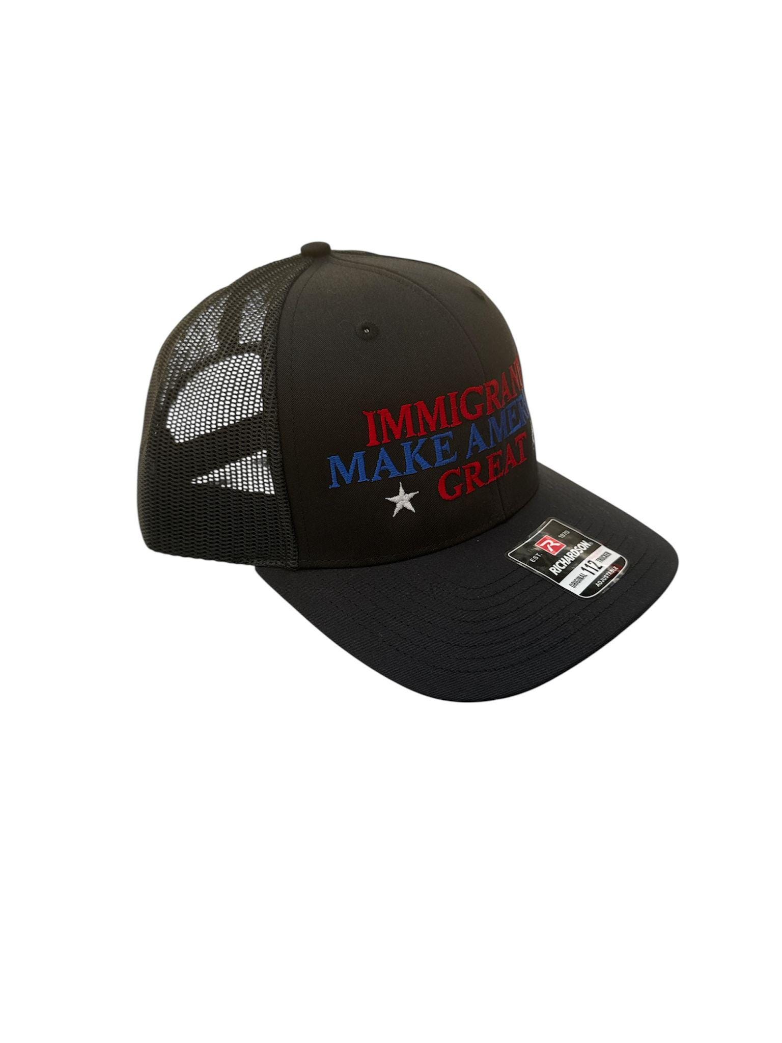 Immigrants Make America Great Hat Embroidered Snapback Adjustable