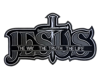 Jesus Embroidery Design: Jesus — The Way, The Truth, The Life (Digital Download)