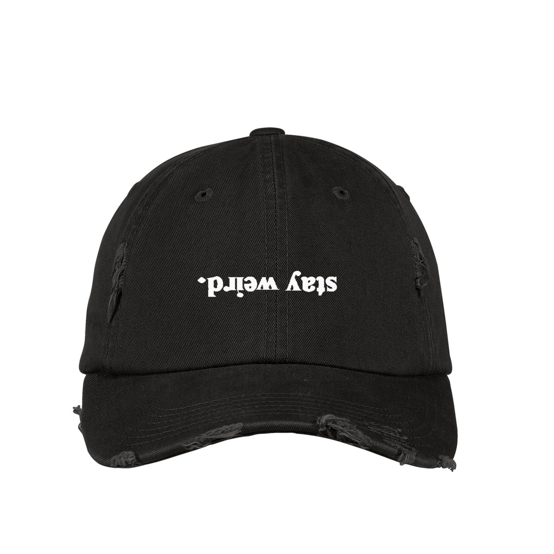 Stay Weird Embroidered Dad Hat: Vintage Style Cotton Baseball Cap - Etsy