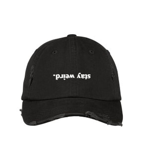 Stay Weird Embroidered Dad Hat: Vintage Style Cotton Baseball Cap