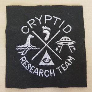 Cryptid Research Team Sew On Patch