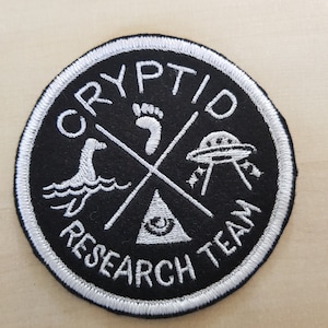 Cryptid Research Team Sew On Patch