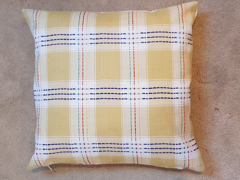 Set of 4 Cushion Covers Made From a Vintage Table Cloth Etsy