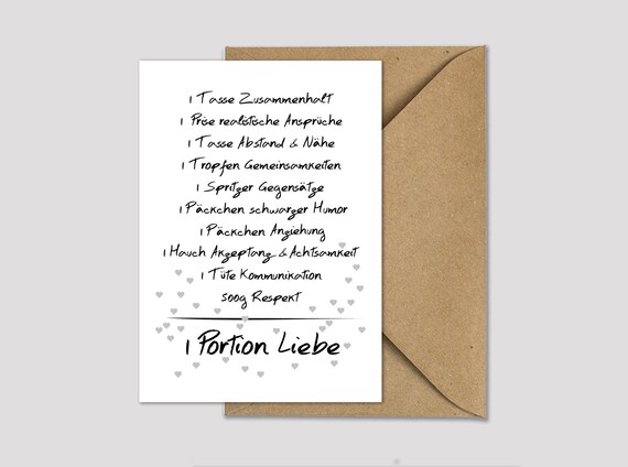Grußkarte liebe
