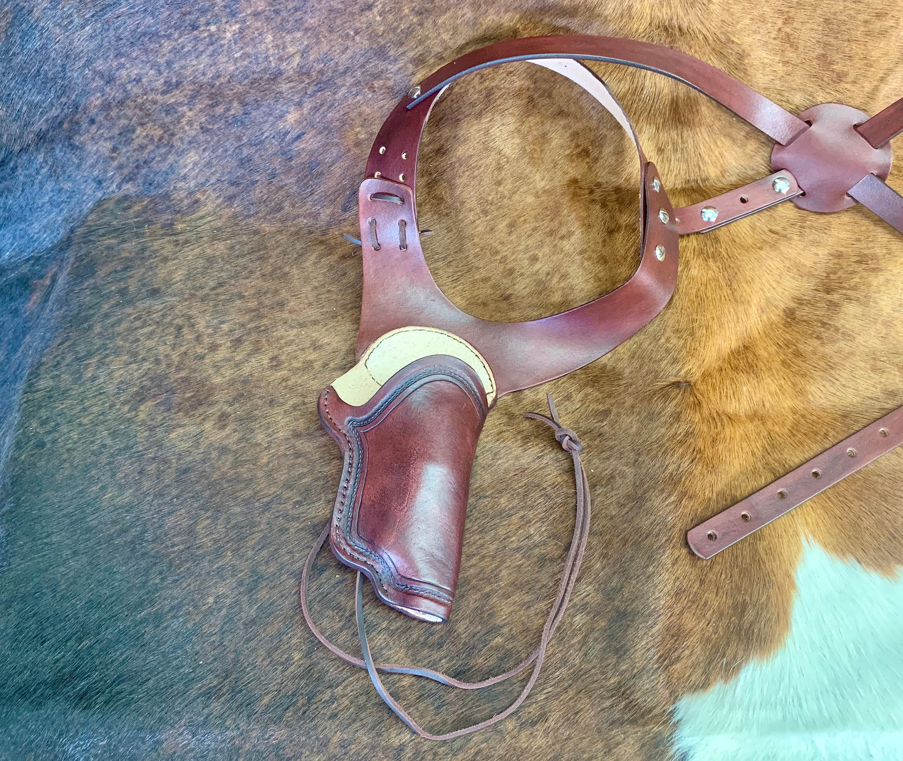 1860 Army Snub Nose Shoulder Holster Fits: Pietta 1860 Army Snub