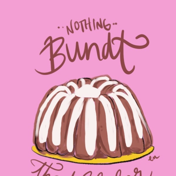 Bundt Cake Thank You Card