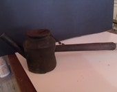 Antique Miners Railroad Steel Torch Lamp Oil Wick, ( 916)