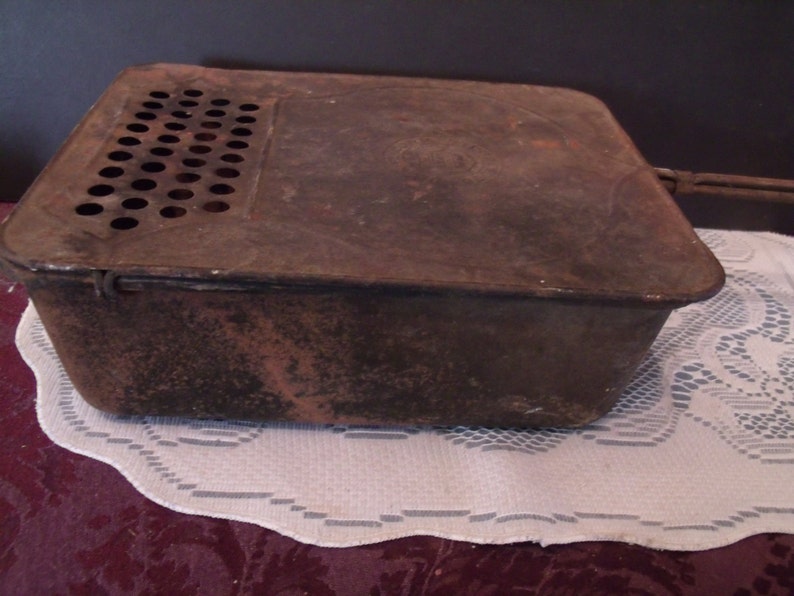 Antique Bed Warmer. Metal Bed Warming Pan Vintage Bed Warmer Etsy