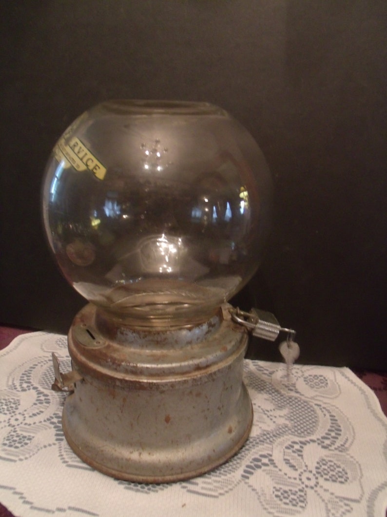 Antique Ford Glass Bubble Gum Machine Kiwana Club/TopekaKS. Etsy