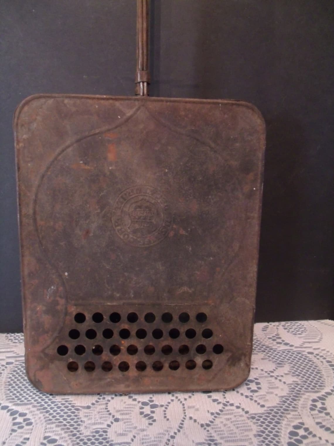 Antique Bed Warmer. Metal Bed Warming Pan Vintage Bed Warmer Etsy