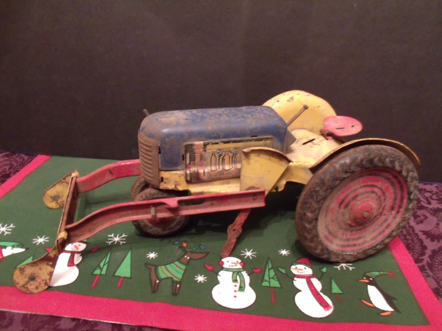 Vintage MARX Tin Litho Tractor Toy Restoration Project Etsy