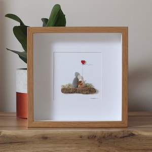 Pebble art picture, Pebble art couple, pebble art Anniversary, personalised pebble picture, Birthday gift, Wedding gift, Valentines Gift