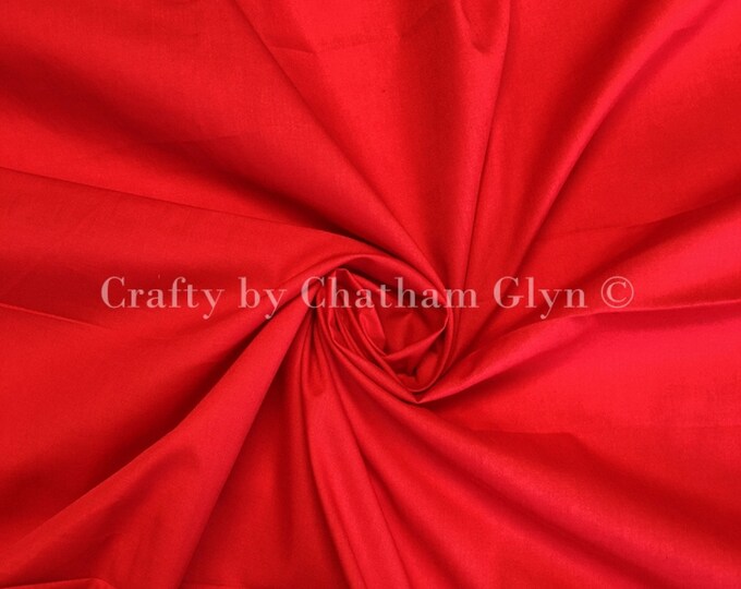 pollycotton poplin RED