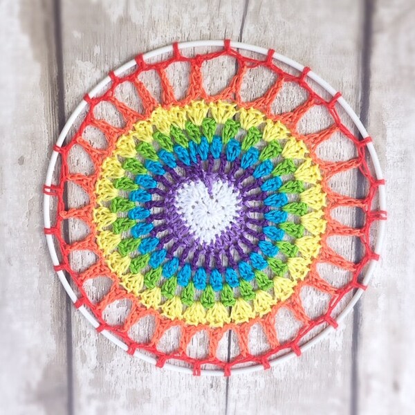 Crochet Mandala Pattern Etsy UK