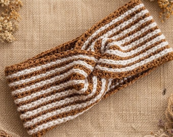 Patrón de diadema de crochet trenzado, calentador de orejas fácil (patrón PDF)