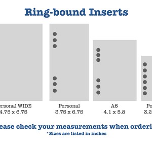 Printed Personal WIDE Size Meal Plan Ring Planner Insert - Etsy