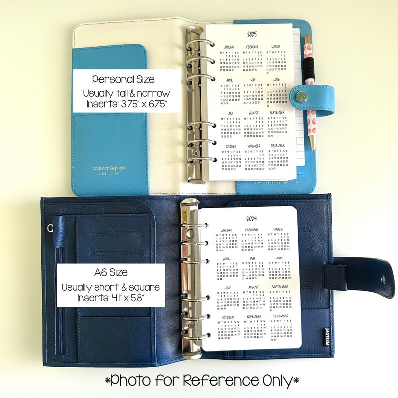 Printed TRUE A6 Size Meal Plan Ring Planner Inserts - Choose Monday or ...