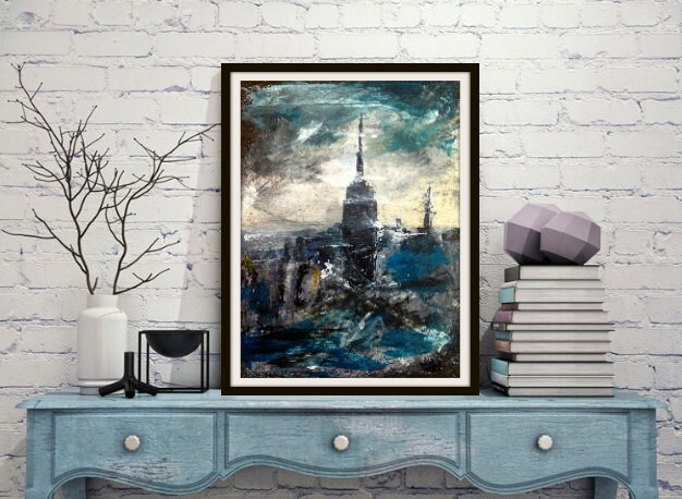 Abstract Paintings of New York City Prints - Etsy