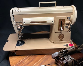 Singer 301A Sewing Machine Two Tone 1956