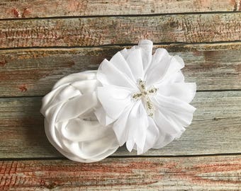 White Flower First Communion Hair Clip1st Communion Hair ClipBaptism Hair ClipChristening Hair ClipWedding Hair ClipHair Piece