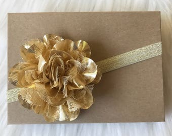 gold girls headband