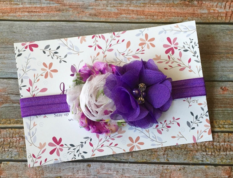 Baby Headband Infant Headband Purple Baby Headband Newborn Headband Purple Headband Baby Girl Headband Headband Spring Headband Baby