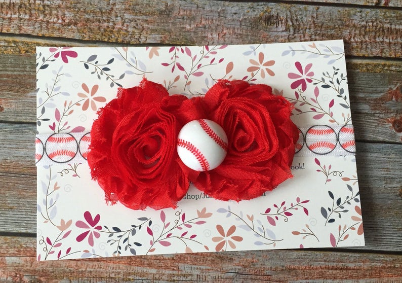 baby girl baseball headband