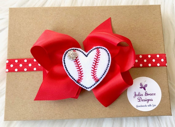 baby girl baseball headband