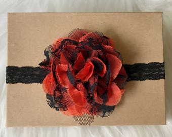 Halloween Headband, Halloween Baby Headband, Baby Headband, Baby Girl Headband, Infant Headband, Newborn Headband, Holiday Headband, Baby