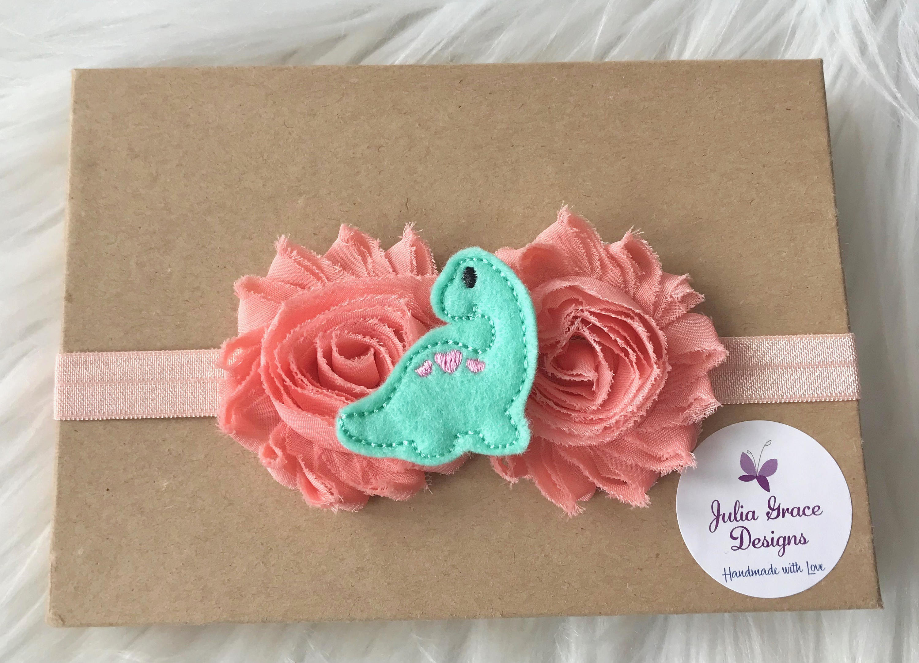Dinosaur Headband Dinosaur Birthday Baby Headband Baby Girl Etsy
