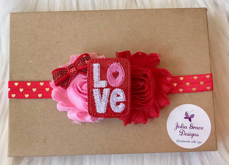 Newborn Headband Headband Baby Hair Bow Infant Headband Girl Headband Baby Girl Headband Valentine/'s Day Headband Baby Headband Baby