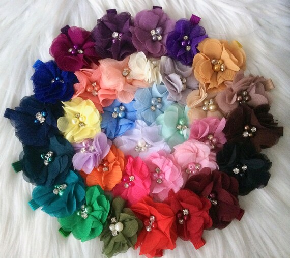 flower hair clips for babies