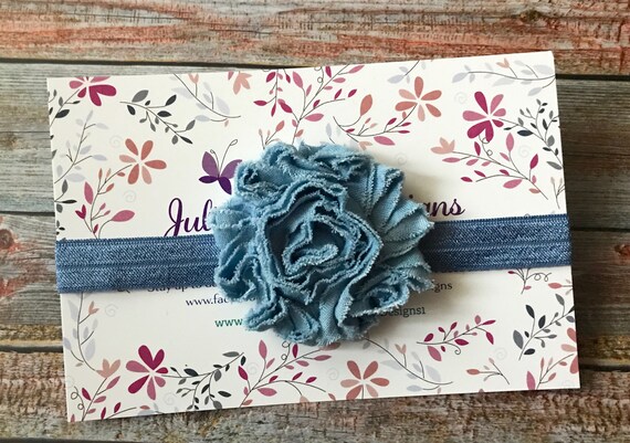 baby girl denim headband