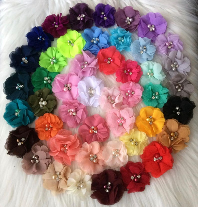 PICK 4 Flower Hair Clips Baby Girl Hair Clip Baby Hair Clip Etsy