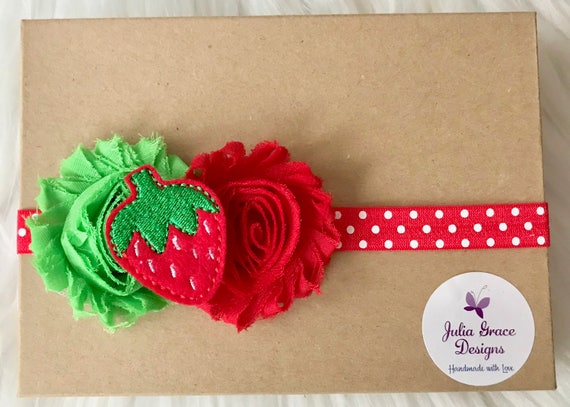 strawberry headband baby