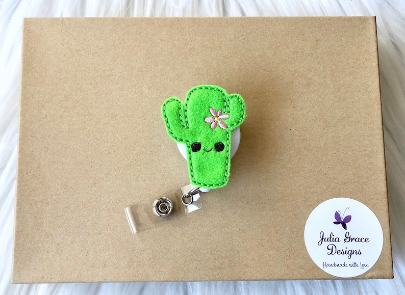 Nurse Badge Holder Nurse Gift Nurse Badge Reel Prickly Cactus Badge Reel Badge Reel RN Badge Reel Retractable Badge Reel Badge Clip