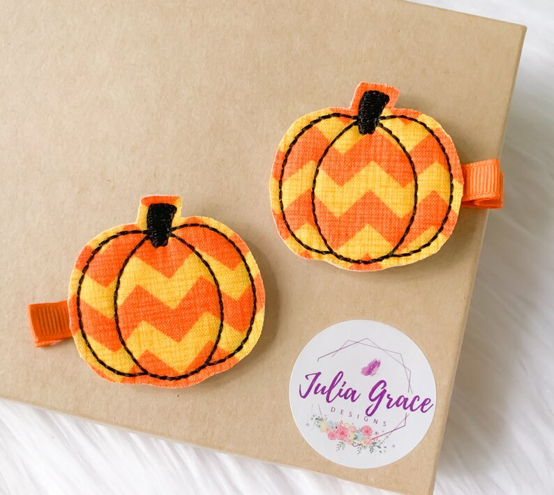 Baby Bow Pigtail Hair Clips Baby Girl Hair Clip Halloween Hair Clip Pumpkin Hair Clip OR Headband No Slip Hair Clip Toddler Hair Clip
