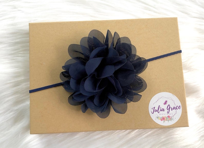 Navy Blue Headband Navy Baby Headband Infant Headband Baby Etsy