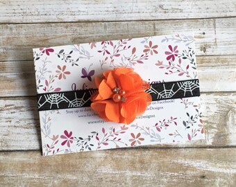 Halloween Headband, Halloween Baby Headband, Baby Headband, Baby Girl Headband, Infant Headband, Newborn Headband, Holiday Headband, Baby